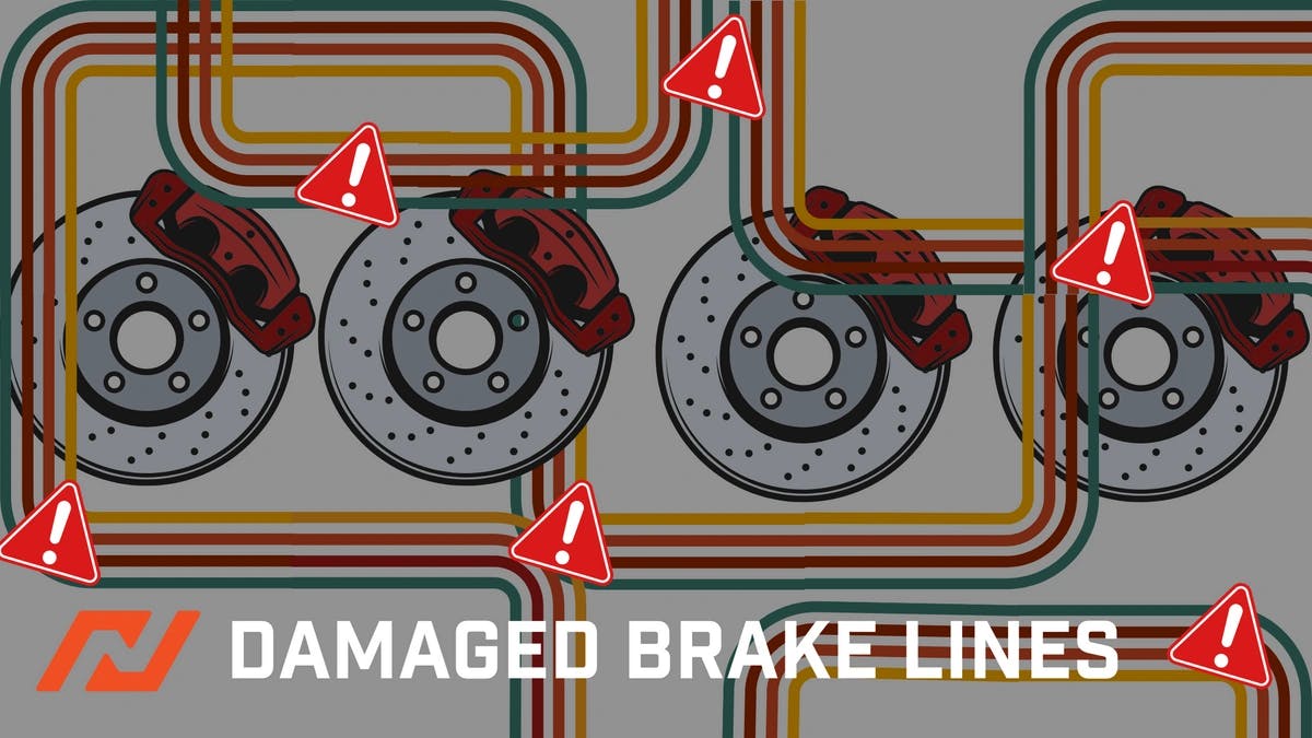 NuBrakes Blog Damaged Brake Lines - How to Spot Symptoms of a Bad Brake Hose Image